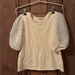 Maeve Woven Puff-Sleeve Top Anthropologie